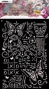 Studio Light Jenine's Mindful Art Mask Stencil- Time to Relax- Butterflies