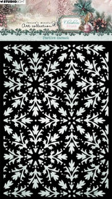 Studio Light- Jenine's Mindful Art Collection- Christmas Blush- Stencil- Festive Damask