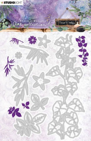 Studio Light Jenine's Mindful Art Cutting Die- Time to Relax- Foilage