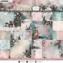 Studio Light- Jenine's Mindful Art Collection- Christmas Blush- Backgrounds 8x8 Single-sided Paper Pad