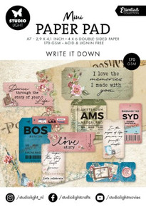 Studio Light- Mini A7 Paper Pad- Write it Down