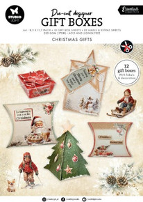 Studio Light- Die-cut Designer Gift Boxes A4 Paper Pad- Christmas Gifts