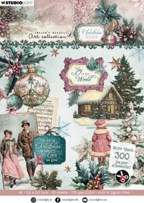 Studio Light- Jenine's Mindful Art Collection- Christmas Blush- Die-cut Paper Elements