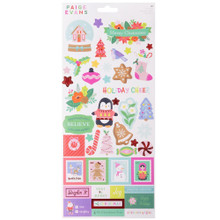 American Crafts- Paige Evans Sugarplum Wishes Stickers 6"X12" Sheet 81/Pkg