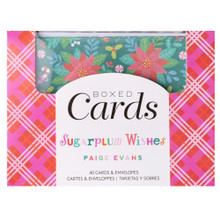 Paige Evans Sugarplum Wishes A2 Boxed Cards 40 Cards and Envelopes