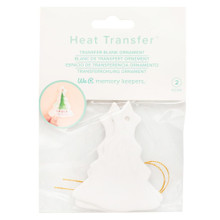 We R Heat Transfer Blank Tree Ornament 2per Pkg