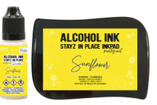 Couture Creation- Alcohol Ink- Stayz in Place Inkpad- Sunflower w/ 12ml reinker