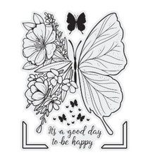 Couture Creations - Lavender Love Stamp Set - Floral Butterfly (6pc)