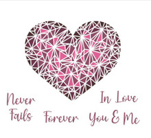 Couture Creations- Geometric Heart Stencil Set 4pc