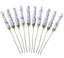 Couture Creations- Paper Flowers- 2-Tone Lilac Mulberry Paper Lavender Stems (10pcs)