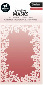 Studio Light Essentials Christmas Mask- Holly Frame Stencil