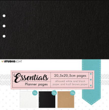Studio Light- Essentials - Planner Paper 3 Colors 205x205x1mm- 30 Sh