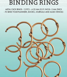 SL Binding rings Color:Old Gold Planner Essentials 23mm 12 PC nr.2