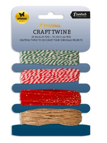 Studio Light- Christmas Craft Twine Essentials 85x141x10mm 4 PC nr.02