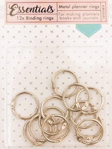 Studio Light- Binding rings Color: Silver Essentials 23mm 12 PC nr.3