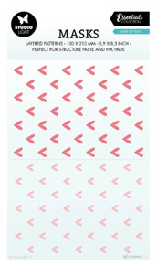 Studio Light- Essentials Mask- Heart Pattern Stencil nr.175