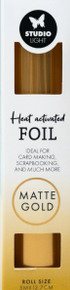 Studio Light- Heat Activated Foil 5m Roll- Matte Gold