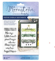Hunkydory Moonstone Dies - Festive Overlay Sentiments