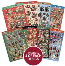 Hunkydory Crafts Christmas Dog Tales- Decoupage Topper Collection