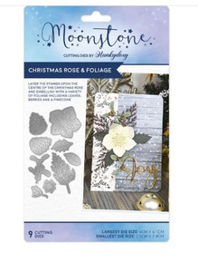 Hunkydory Moonstone Dies - Christmas Rose & Foliage