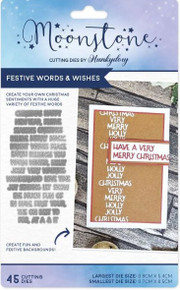 Hunkydory Moonstone Dies - Festive Words & Wishes
