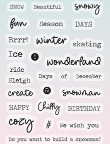 Studio Light Clear Stamp Texts & Quotes-Winter Season nr.163