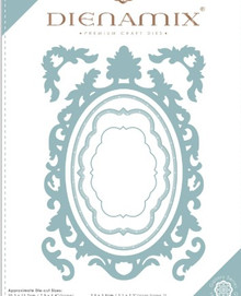 Craft Consortium Ornate Oval Frame A5 Die Set