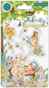 Craft Consortium Stamps- Bluebells and Buttercups- Bench