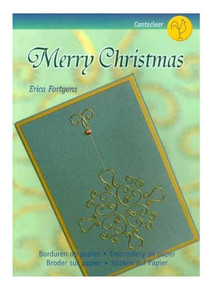 Merry Christmas Embroidery on Paper by Erica Forgens - Book
