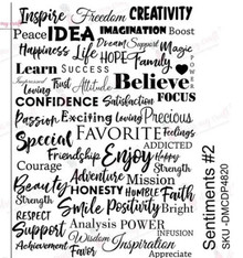 Dress My Craft Transfer Me - Sentiments #2