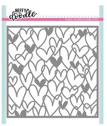 Heffy Doodle- Scribble On My Heart Stencil