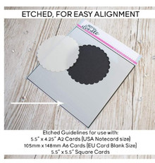 Heffy Doodle- Scalloped Square Masquerade Stencil