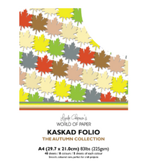Kaskad Folio Autumn Collection A4 225gsm Coloured Core Cardstock 40 sheets