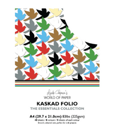 Kaskad Folio Essentials Collection A4 225gsm Colored Core Card 40pc