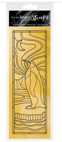 Hunkydory- For the Love of Stamps- A Stained Glass Christmas - Icy Penguin