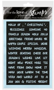 Hunkydory For The Love Of Stamps- Christmas Wishes Sentiment Strips
