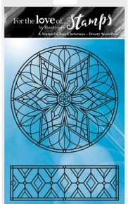 Hunkydory- For the Lovs of Stamps- A Stained Glass Christmas - Frosty Snowflake