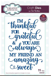 Creative Expressions- Sue Wilson- Expressions Collection- Mix & Match Friendship Dies