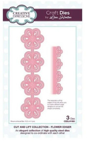 Creative Expressions- Sue Wilson- Cut and Lift Collection- Flower Edger Craft Die
