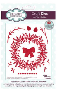 Creative Expressions- Sue Wilson- Festive Collection- Build a Wreath Craft Die