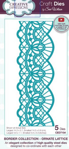 Creative Expressions- Sue Wilson- Border Collection- Ornate Lattice Craft Die