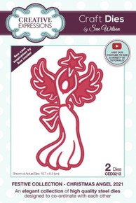 Creative Expressions- Sue Wilson Die- Festive Collection- Christmas Angel 2021