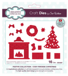 Creative Expressions- Sue Wilson- Festive Collection- Cosy Fireside Christmas Craft Die
