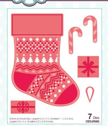 Creative Expressions- Jamie Rodgers- Festive Collection- Christmas Stocking Die