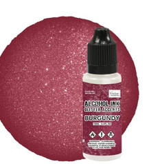 Couture Creations Glitter Accents Alcohol Ink 12mL Burgundy