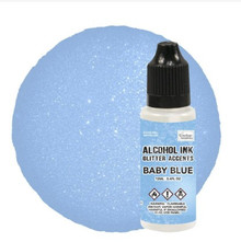 Couture Creations Glitter Accents Alcohol Ink 12mLBaby Blue