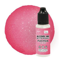Couture Creations Glitter Accents Alcohol Ink 12ml Fuchsia