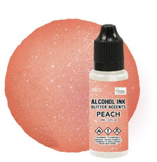 Couture Creations Glitter Accents Alcohol Ink 12ml Peach