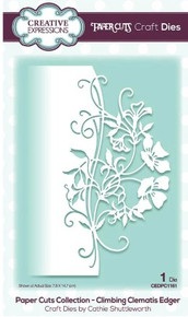 Creative Expressions- Paper Cuts Collection- Climbing Clematis Edger Craft Die