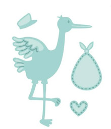 Creative Expressions- Sue Wilson- New Arrival Collection- Stork and Baby Die